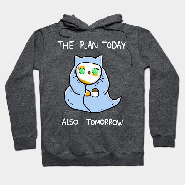 Lazy Cat Burrito Hoodie by CuteAndCrude